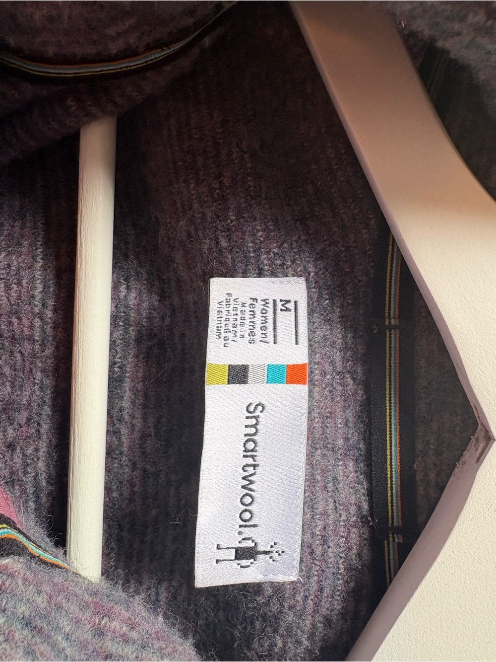 Smartwool Rose-Pink Patterned Full-Zip Utility Jacket - Picture 3 of 4